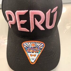 Black and Pink “PeRu” Cap